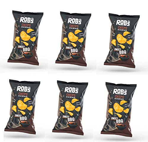 ROB'S CHIPS Originals Kartoffelchips WIE SIE SEIN SOLLTEN 6x 120g Sweet BBQ von Chips