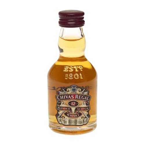 Whiskey Blended 6 Einheiten Box Chivas Regal Cristal 12 Jahre Miniaturflasche 5 cl von Chivas Brothers Ltd