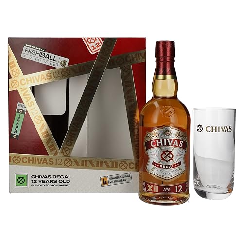 Chivas Regal 12 Years Old Blended Scotch Whisky 40% Vol. 0,7l in Geschenkbox mit Glas von Chivas Brothers