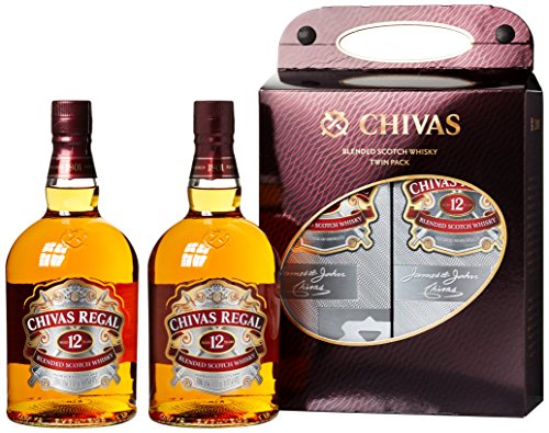 Chivas Regal Scotch 12 Years Old Twin Pack mit Geschenkverpackung Whisky (1 x 2 l) von Chivas Regal