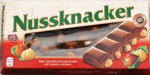 Choceur Nussknacker Schokolade mit ganzen Haselnüssen – 1x100 g feine Schokoladenleckerei, ideal für Naschkatzen und als Geschenk von Choceur