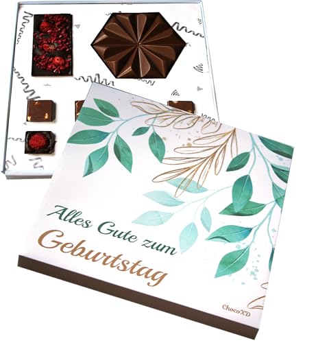 Handgemachte Geburtstagsschokolade, Fairtrade-Schokolade, Birthday chocolate gift von ChocoXD