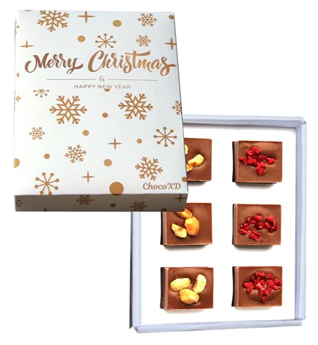 Weihnachten und Neujahr Schokolade Geschenk - Fairtrade chocolate - Handmade chocolate gift in eco-friendly packing von ChocoXD