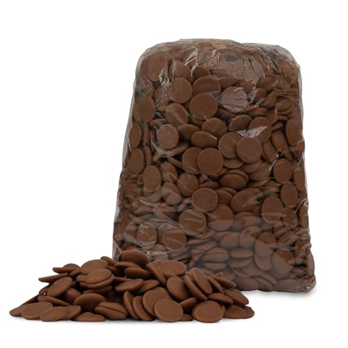 Chocolate Works Schokoladenscheiben zum Schmelzen von Milchschokolade, zum Beschichten, Dippen, Formen und Dekorieren von Süßigkeiten, 0,9 kg Beutel von Chocolate Works