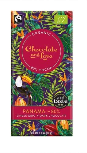 Chocolate And Love Ltd | Chocolate & Love Panama Extra Dark 80% Chocolate | 3 x 80g (DE) von Chocolate and Love