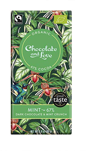 Mint - 67% Dark Chocolate with Mint Crunch 18 x 80 gr von Chocolate and Love