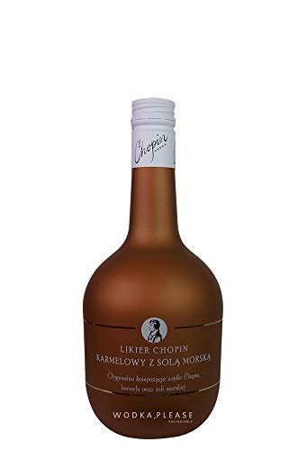 Chopin Salzkaramelllikör | Karamelllikör mit echtem Meersalz | Likier Chopin Karmelowy z solą morską | Chopin Wodkalikör | 0,5 Liter, 18% von Chopin