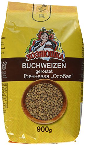 Chosjauschka Buchweizen "Osobaya“, geröstet, 12er Pack (12 x 900 g) von Chosjauschka