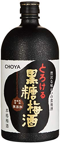 Choya Kokuto (japanischer Ume Fruchtlikör & dunkler jamaikanischer Rum, Kokuto, Ume Frucht, 14,7% vol.) 1er Pack (1 x 0.72 l) von チョーヤ梅酒