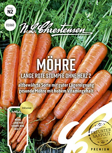 Lange rote stumpfe ohne Herz 2, Packungsgröße N2, Portion Saatgut von Chrestensen