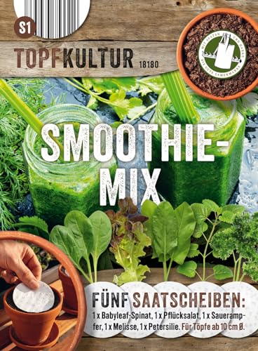 Smoothie-Mix, 5 Saatscheiben mit 8 cm Durchmesser, 10g von Chrestensen