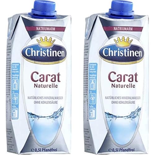 Christinen Carat Bio Mineralwasser, 500 ml (Packung mit 2) von Christinen