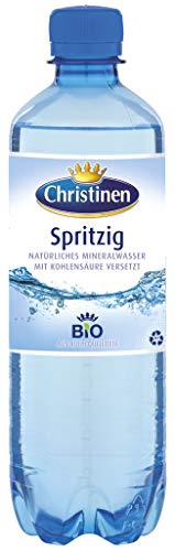 Christinen Spritzig Mineralwasser PET 24er Pack, Einweg (24 x 500 ml) von Christinen