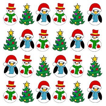 36 x vorgeschnittene Weihnachtsmischung 1 essbare Oblaten / Reispapier Cupcake Topper Winter Geburtstag Party Urlaub Dessert Dekorationen von Christmas.uk