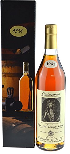 Rarität: Christopher's Rare Old Liqueur Cognac 0,7l Jahrgang 1951-70° Proof von Christopher's Rare Old