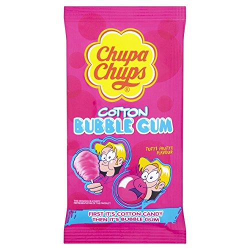 Chupa Chups Cotton Bubble Gum Tutti Frutti Kaugummi 12er Display, 1er Pack (1 x 132 g) von Chupa Chups