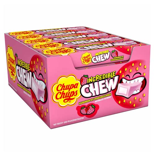 Chupa Chups - Incredible Chew Erdbeere - 20 Stück von Chupa Chups