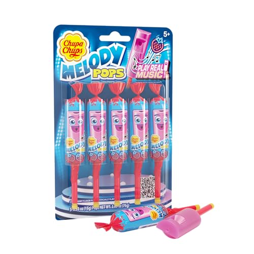 Chupa Chups Melody Pops 5 ct – Erdbeere von Chupa Chups