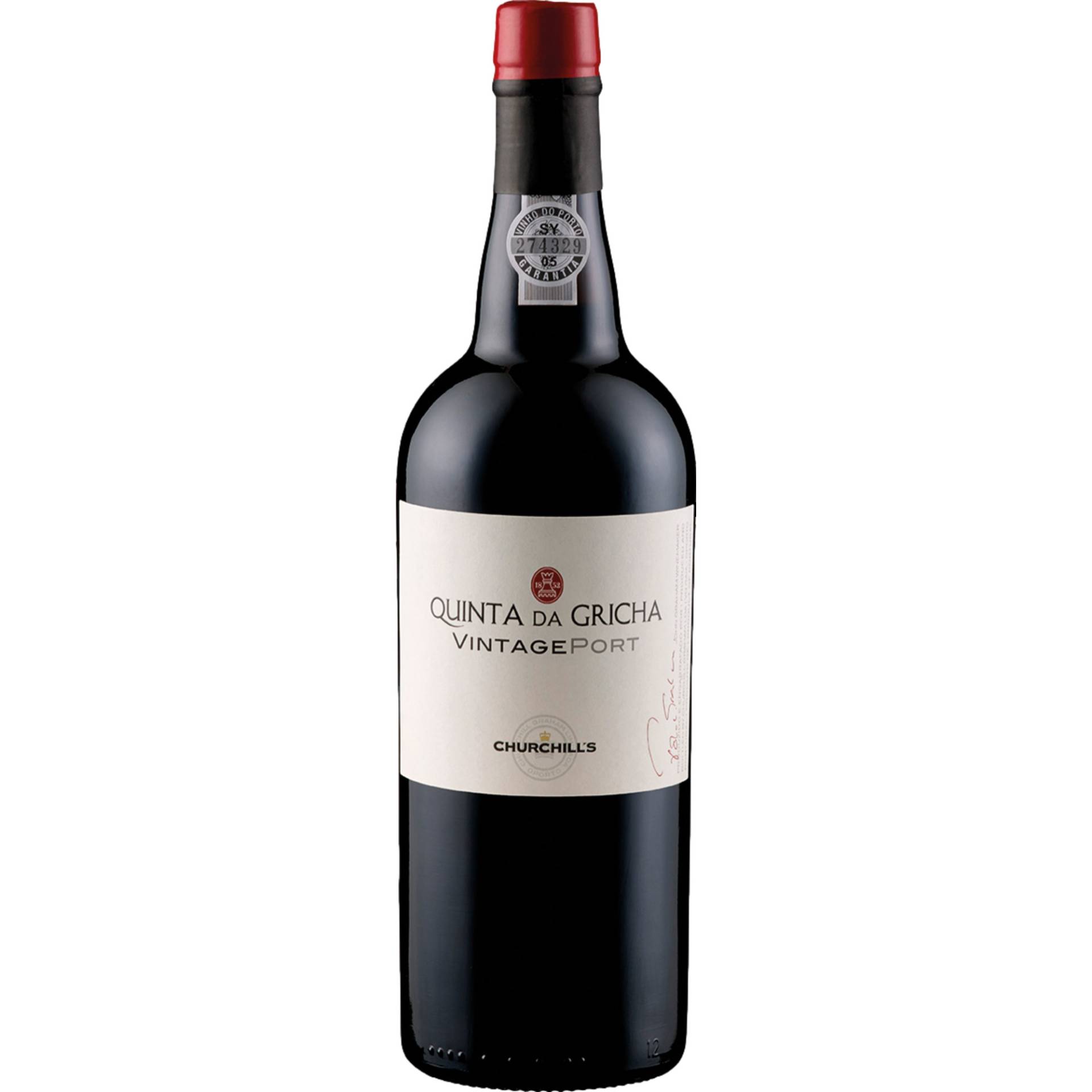 Churchill´s Quinta da Gricha Vintage Port, Vinho do Porto, 0,75 L, 24 % Vol., Douro, 2017, Spirituosen von Churchill Graham Limitada ,   PT 4400 -156 Vila Nova de Gaia