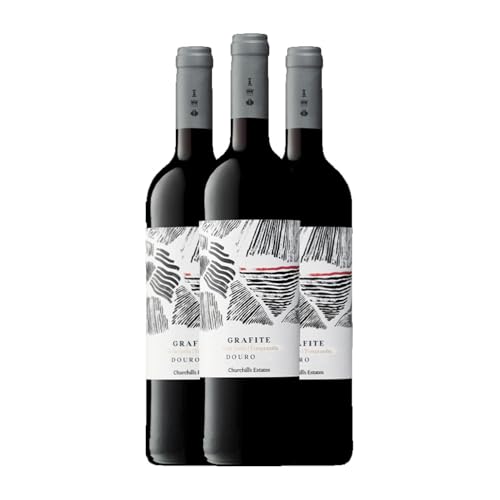 Churchill's Grafite Douro Tinta Roriz Douro 75 cl Rotwein (Karton mit 3 Flaschen von 75 cl) von Churchill's Estates