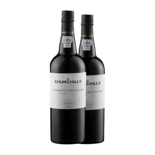 Churchill's Late Bottled Vintage Douro 75 cl Verstärkter Wein (Karton mit 2 Flaschen von 75 cl) von Churchill's Estates