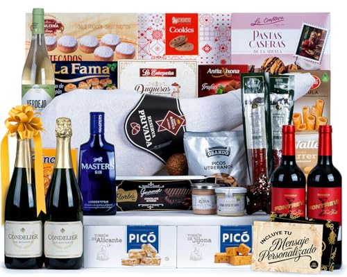 Weihnachtskörbchen mit Schinken · Gourmet-Schulter-Geschenkset · Persönliches oder geschäftliches Geschenk · Thanksgiving für Advent und Weihnachten. Beinhaltet Karte eine dedizierter (L 306) von Cia&Co