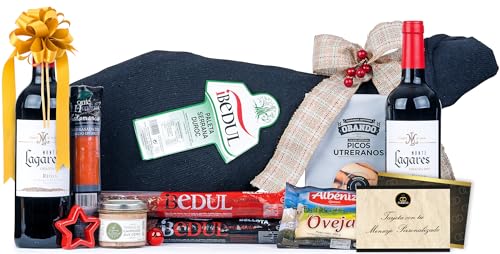 Weihnachtskörbchen mit Schinken · Gourmet Selection Schulter Geschenkset · Persönliches oder Firmengeschenk · Advents- und Weihnachtsdank. Beinhaltet Karte eine dedizierter und personalisierte (L401) von Cia&Co