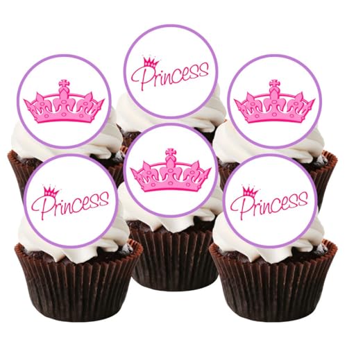 Prinzessin Tiara essbarem Premium Stärke Süße Vanille, Wafer Reispapier Cupcake Topper/Dekoration von Cian's Cupcake Toppers Ltd