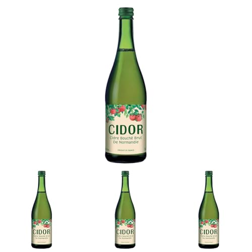 Cidor Cidre Bouché Brut "Cidor" mit Schraubverschluss Cider (1 x 0.75 l) (Packung mit 4) von Cidor