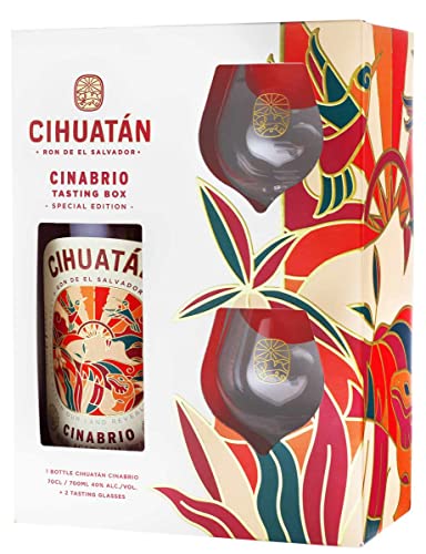 Cihuatán Rum Cinabrio VAP mit 2 Gläsern von Cihuatán