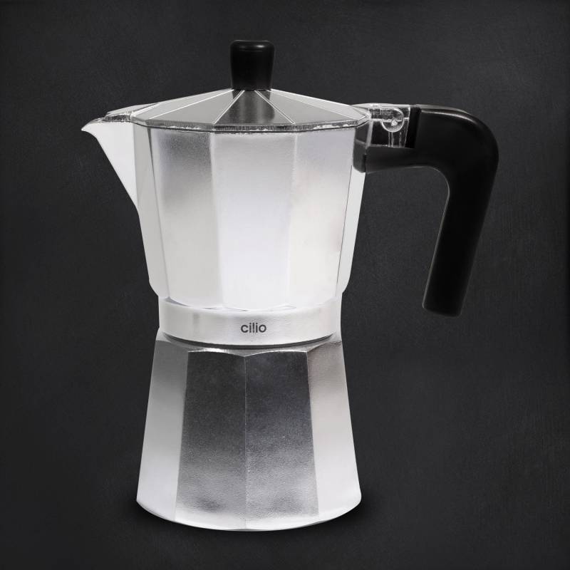 Espressokocher Classico 6 Tassen, Aluminium von Cilio