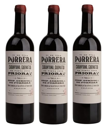 3x 0,75l - 2019er - Cims de Porrera - Vi de Vila Porrera - Priorat D.O.Ca. - Spanien - Rotwein trocken von Cims de Porrera