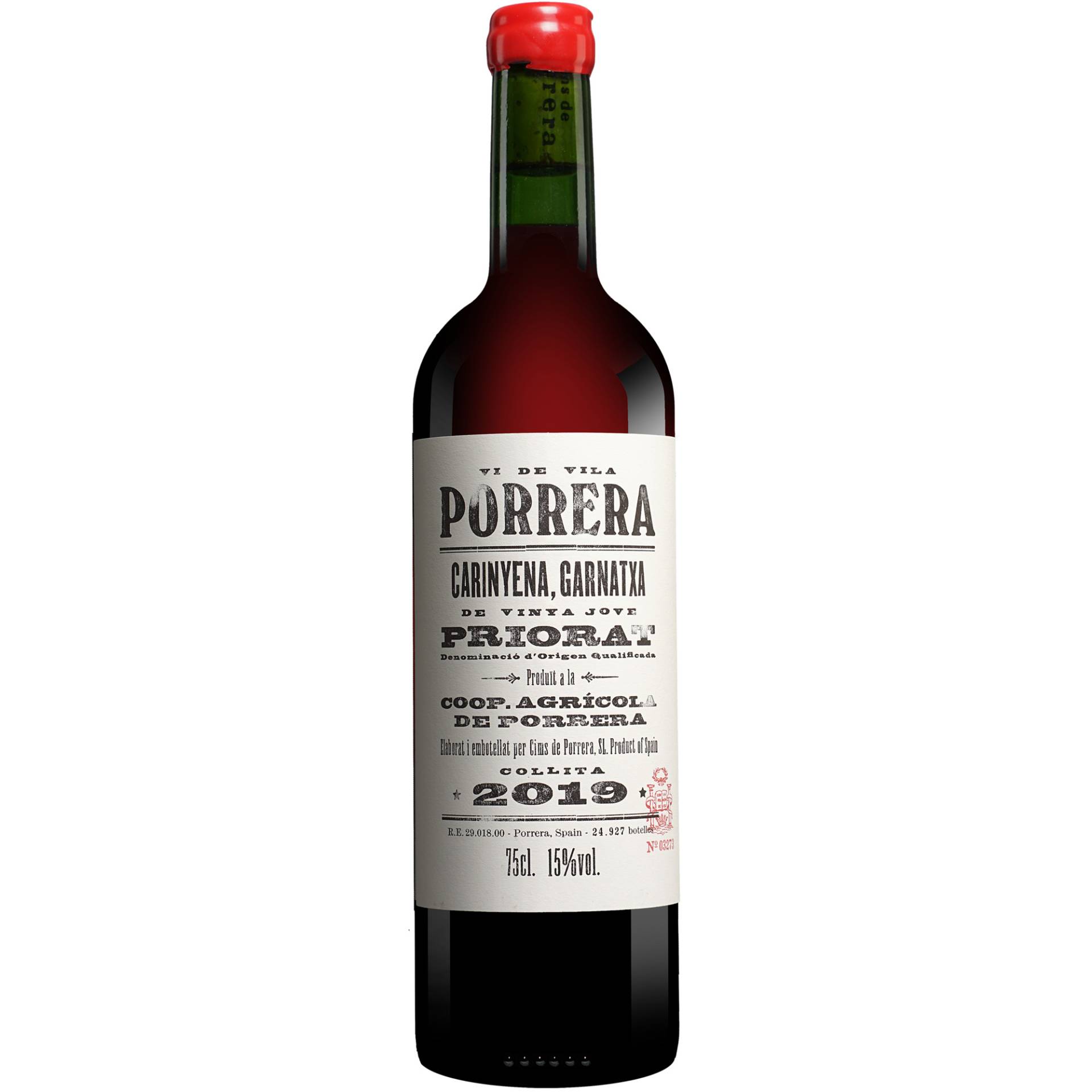 Cims de Porrera »Vi de Vila« Tinto 2019  0.75L 15% Vol. Rotwein Trocken aus Spanien von Cims de Porrera