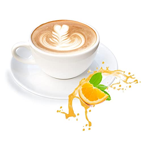 Cinesso Cappuccino mit Orangensirup Geschmack Cappuccino Getränkepulver aus löslichem Bohnenkaffee Cremig Zart (500g) von Cinesso