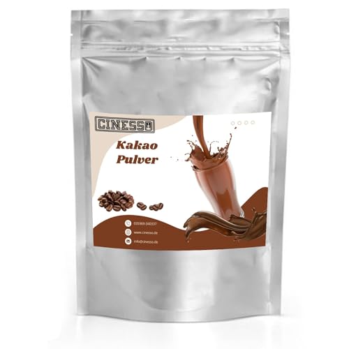 Cinesso Kakao Trinkschokolade Kakaopulver, Kaffeegeschmack, mit verschiedenen Aromen, schnelle und einfache Zubereitung, für die ganze Familie, für zu Hause (1 Kg, Espresso) von Cinesso