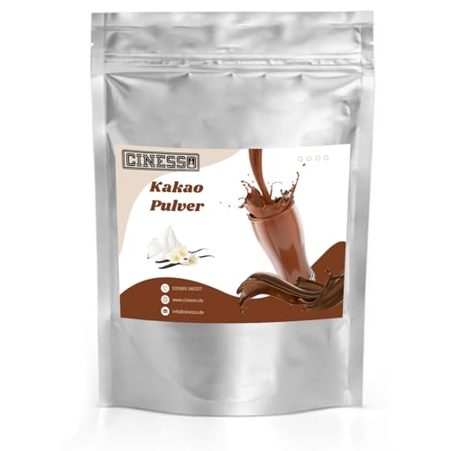 Cinesso Kakao Trinkschokolade Kakaopulver, Vanillegeschmack, schnelle und einfache Zubereitung, mit verschiedenen Aromen, für Feinschmecker und Genießer (10 Kg, Vanille) von Cinesso