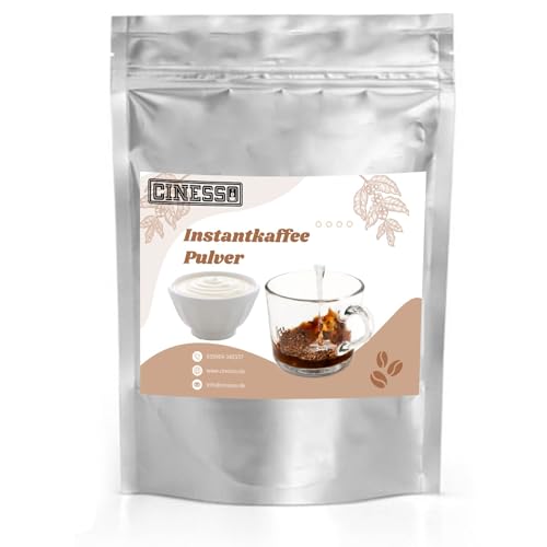 Cinesso Löslicher Kaffee Instant Pulver, schnelle und einfache Zubereitung, ohne Kaffeemaschine, Wasserlöslich, in verschiedenen Sorten und Mengen, für Genießer (1 Kg, Joghurt) von Cinesso