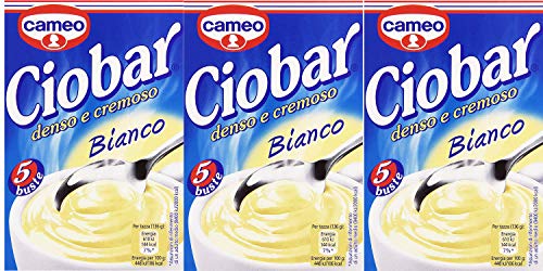 Cameo Ciobar Gusto Bianco Italienische weiße dicke heiße Schokolade, 3er Pack (3 x 5 Stück) von Ciobar