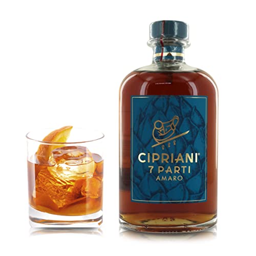 Cipriani Amaro 7 Parti, Italienischer Likör/Verdauungsbitter mit Aromatischen Kräutern und Artischocke, Kräuterlikör für den Abend oder für Cocktails wie Negroni, Manhattan, Americano, 500Ml von Cipriani