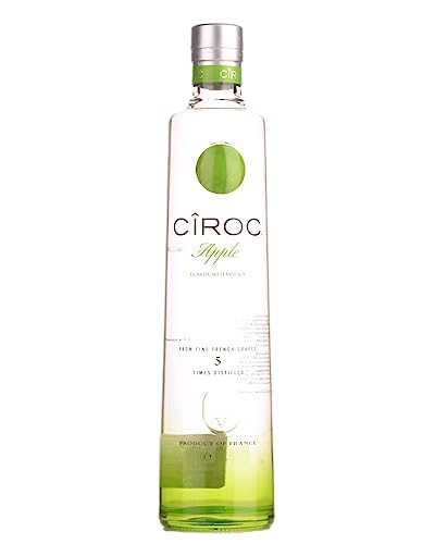 CîROC Apple | Ultra-Premium Wodka |Erfrischender Apfelgeschmack für einen glorreichen Sommer | Innovativ auf Traubenbasis destilliert in Südfrankreich | 37,5% vol | 700ml Einzelflasche | von Cîroc