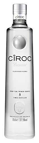 CîROC Coconut | Aromatisierter Ultra-Premium Wodka | aus feinen französischen Trauben | mit köstlichem Kokosnussgeschmack | handgefertigt im Süden Frankreichs | 37.5% vol | 700ml Einzelflasche | von Cîroc