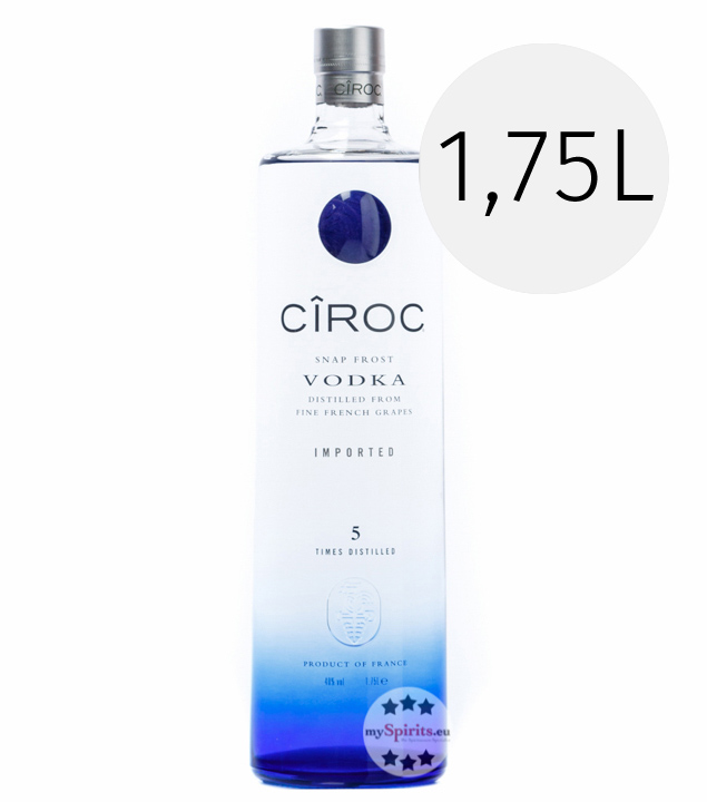 Cîroc Vodka 1,75 L (40 % vol., 1,75 Liter) von Ciroc