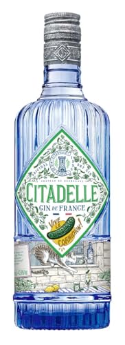 Citadelle Vive le Cornichon Gin | Vereint klassische Gin-Botanicals mit dem Geschmack von Cornichon-Gurken | Ideal für herbe Gin & Tonics | 1 x 700ml von Citadelle