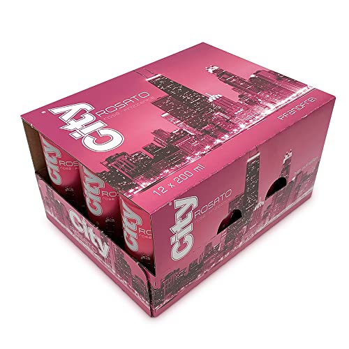 60 Dosen City Rosato rose frizzante a 200ml 10% Vol. Perlwein von City