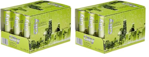 City Weinschorle Weiß (12 x 0.25l) (Packung mit 2) von City