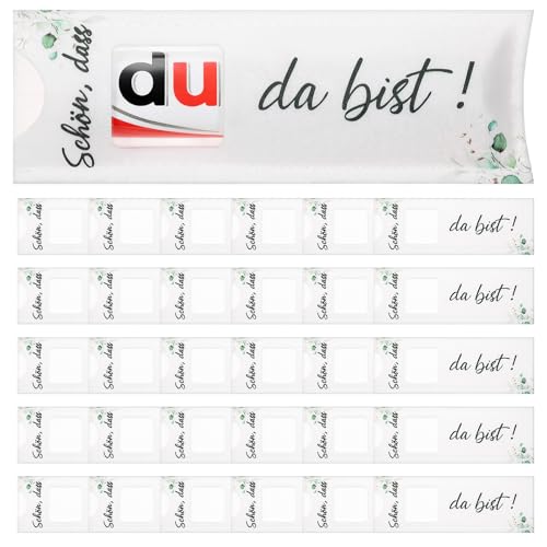 Clabby 30 Stück Schön Dass Du Da Bist Geschenke Hülle Filz Geschenke für Schokolade Schokoriegel Geschenkbox Schokolade Verpackung Geschenk Kompatibel mit Duplo für Hochzeit Taufe Geburtstag Abschluss von Clabby