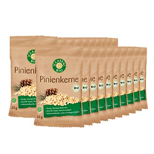 20x CLASEN BIO Pinienkerne, glutenfrei, vegan, naturbelassen - 50 g von Clasen Bio