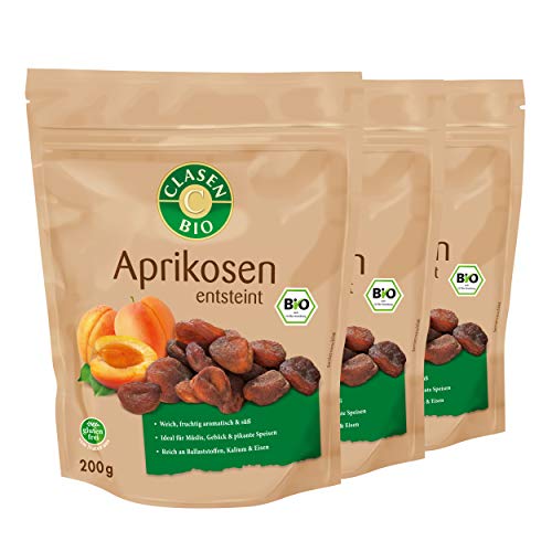 3x CLASEN BIO Aprikosen - 200g von Clasen Bio