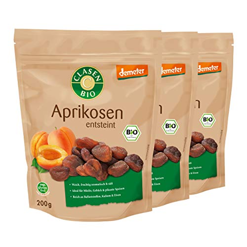 3x CLASEN BIO Demeter Aprikosen - 200g von Clasen Bio