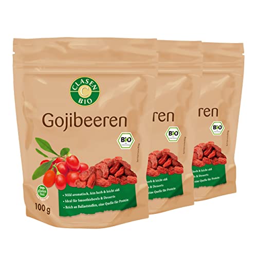 3x CLASEN BIO Gojibeeren - 100g von Clasen Bio